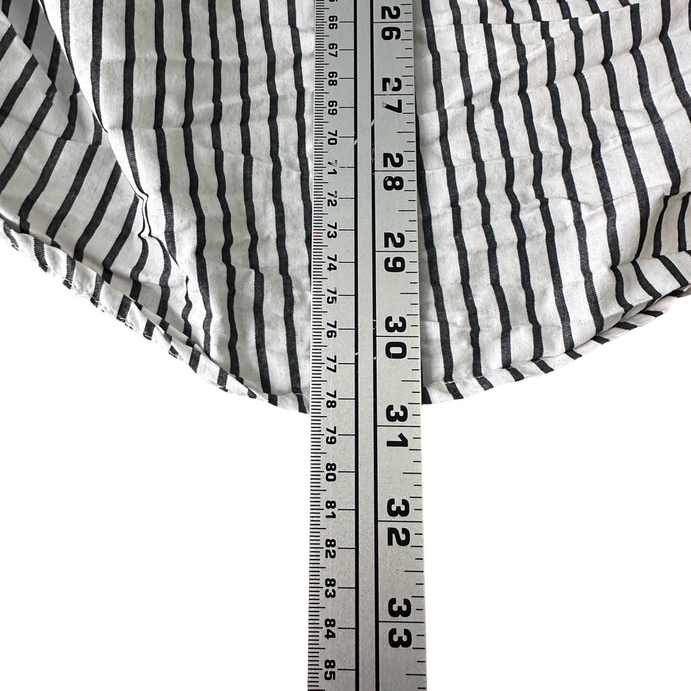 Scott Weiland Collection Mens Striped Button Shirt Flip Cuff Paisley White 3XL - Picture 12 of 12